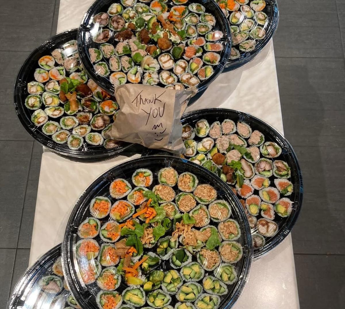 Mee's Sushi catering platters